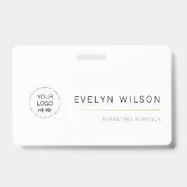 Einfache Logo-ID für moderne Unternehmensangestell Ausweis