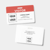 Einfache Logo-ID für Visitenkarten Ausweis (Vorder- & Rückseite)