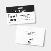 Einfache Logo-ID für Visitenkarten Ausweis (Vorder- & Rückseite)