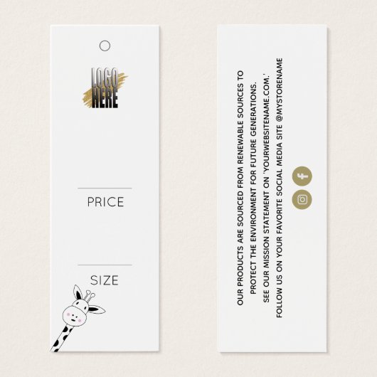 Einfache Logo-Kinderkleidung Preis (Vorne & Hinten)