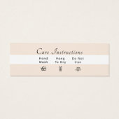 Einfache Logo-Kleidung Wäscherei Pflegemarke (Rückseite)