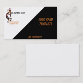 Einfache Logo Kokopelli Visitenkarte (Vorne/Hinten)