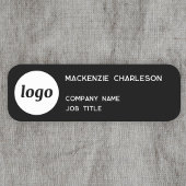 Einfache Logo-Minimalistische schwarze Bezeichnung Namensschild