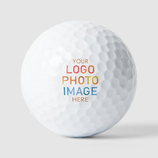 Einfache Logo- oder Foto-Farbe Golfball (Vorderseite)