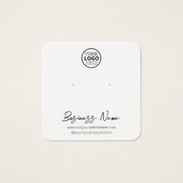 Einfache Logo-Schmuck-Ohrensichtkarte