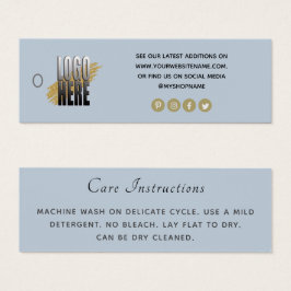 Einfache Logo Social Media Blue Cloud Care-Tag