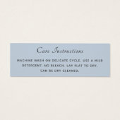 Einfache Logo Social Media Blue Cloud Care-Tag (Rückseite)