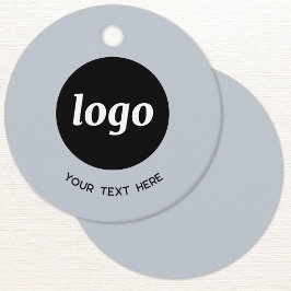 Einfache Logo-Text-Business-Powder Blaue Preis-Mar Geschenkanhänger