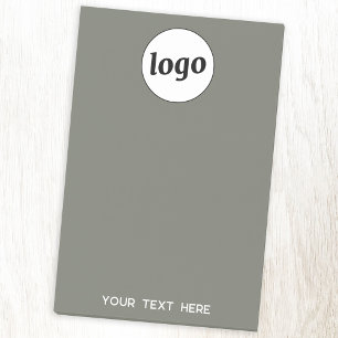 Einfache Logo Text Business Werbefläche Grün Post-it Klebezettel
