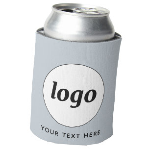 Einfache Logo Text Business Werbemittel Blau Dosenkühler