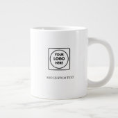 Einfache Logo-Text Geschäft Riesen-Kaffeetasse Jumbo-Tasse (Rechts)