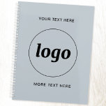Einfache Logo Text Powder Blau Planer<br><div class="desc">Einfaches Logo und benutzerdefiniertes Textdesign, um die Markenloyalität zu fördern und Ihr kleines Unternehmen zu fördern. Ersetzen Sie das Logo durch Ihr eigenes, und ändern oder löschen Sie den oberen und unteren Text auf der Vorderseite, um es anzupassen. Ideal für den Einsatz in Ihrem Unternehmen, für Werbezwecke und für die...</div>