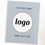 Einfache Logo Text Powder Blau Planer<br><div class="desc">Einfaches Logo und benutzerdefiniertes Textdesign, um die Markenloyalität zu fördern und Ihr kleines Unternehmen zu fördern. Ersetzen Sie das Logo durch Ihr eigenes, und ändern oder löschen Sie den oberen und unteren Text auf der Vorderseite, um es anzupassen. Ideal für den Einsatz in Ihrem Unternehmen, für Werbezwecke und für die...</div>