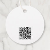 Einfache Logo-Text und QR-Code GeschäftspreisTags Geschenkanhänger (Rückseite)
