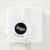 Einfache Logo-Text und QR-Code GeschäftspreisTags Geschenkanhänger (Beispiel)