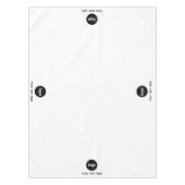 Einfache Logo-Text-Werbeausstellung Tischdecke (Vorderseite)