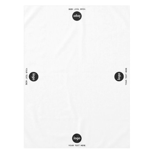 Einfache Logo-Text-Werbeausstellung Tischdecke (Vorderseite)
