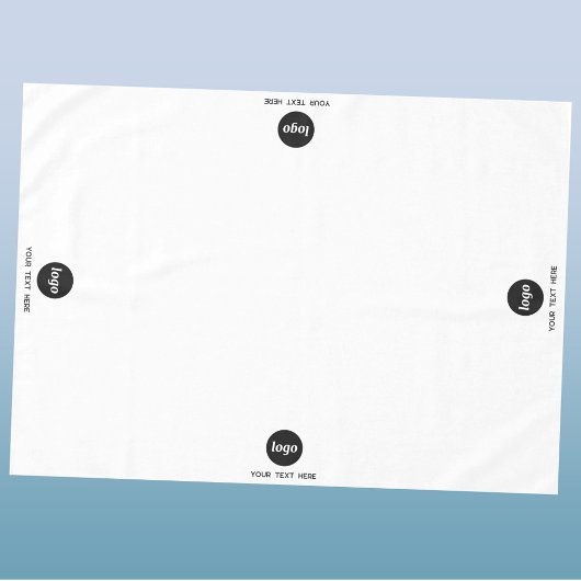 Einfache Logo-Text-Werbeausstellung Tischdecke