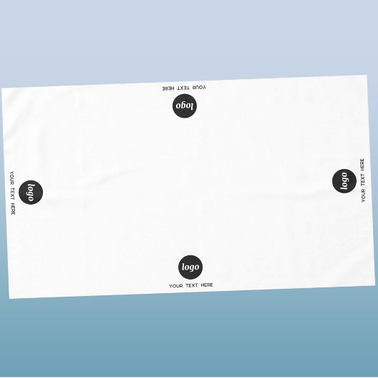 Einfache Logo-Text-Werbeausstellung Tischdecke