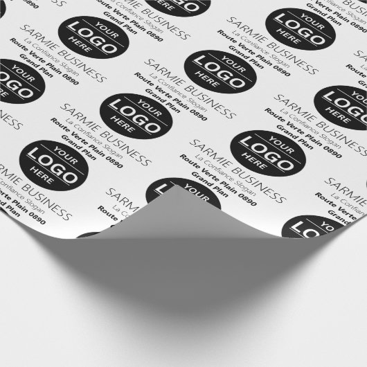 Einfache Logo-Tragetasche für Unternehmen oder Ges Geschenkpapier (Ecke)