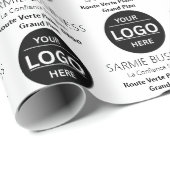 Einfache Logo-Tragetasche für Unternehmen oder Ges Geschenkpapier (Rolleneckpunkt)
