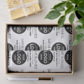 Einfache Logo-Tragetasche für Unternehmen oder Ges Seidenpapier (Geschenk)