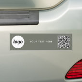 Einfache Logo- und Text-QR-Code-Darstellung Grün Autoaufkleber (Auf Auto)