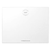 Einfache Logo-Website Werbeaktion für kundenspezif Notizblock (Vorderseite)