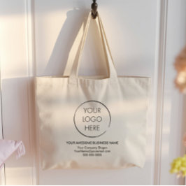Einfache Logo-Werbeverpackung, Business oder Shop, Jumbo Stoffbeutel