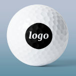 Einfache Logo-Werbung Golfball<br><div class="desc">Fügen Sie Ihr eigenes Logo und Textauswahl zu diesem Design hinzu. Entfernen Sie den oberen oder unteren Text, wenn Sie es vorziehen. Minimalistisch und beruflich. Ideal für die Mitarbeiterwerbung oder als Werbemittel für Ihre Kunden und Kunden.</div>