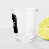 Einfache Logo-Werbung Unternehmensbranding Schnapsglas (Rechts)