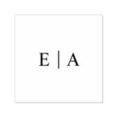 Einfache Logoinitialen für Monogramme Permastempel (Design)