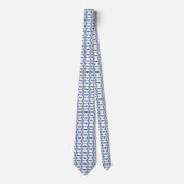 Einfache Logokombination Blue Neck Krawatte (Vorderseite)