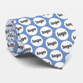 Einfache Logokombination Blue Neck Krawatte (Gerollt)