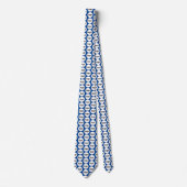 Einfache Logokombination Blue Neck Krawatte (Vorderseite)