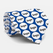 Einfache Logokombination Blue Neck Krawatte (Gerollt)