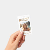 Einfache Logos für Hundeschlittenhandschuhe Ausweis (Handheld)