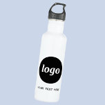 Einfache Logos für Textverarbeitung Edelstahlflasche<br><div class="desc">Fügen Sie Ihr eigenes Logo und Textauswahl zu diesem Design hinzu. Entfernen Sie den Text,  wenn Sie es vorziehen. Minimalistisch und beruflich,  um die Markenloyalität zu fördern. Ideal für die Mitarbeiterwerbung oder als Werbemittel für Ihre Kunden und Kunden.</div>