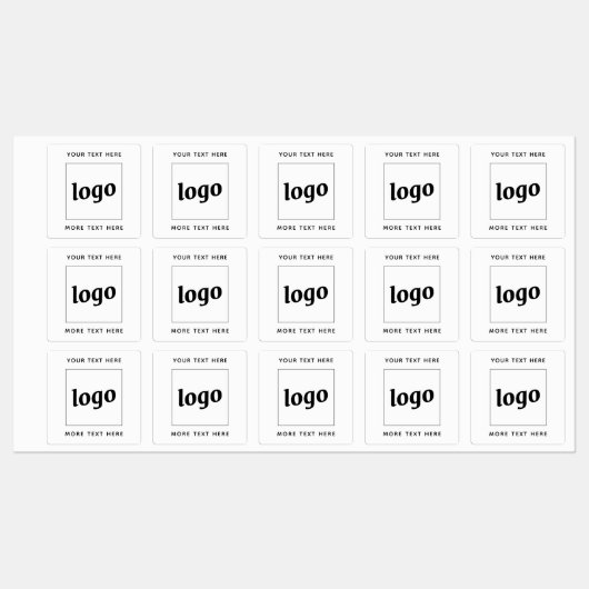 Einfache Logos für Textverarbeitung Etiketten (Blatt)