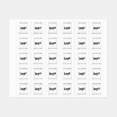 Einfache Logos für Textverarbeitung Etiketten (Blatt)