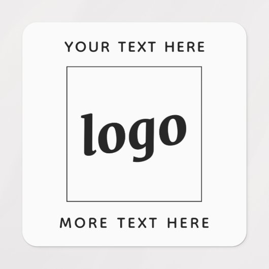 Einfache Logos für Textverarbeitung Etiketten (Design 1)