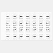 Einfache Logos für Textverarbeitung Etiketten (Blatt)