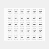 Einfache Logos für Textverarbeitung Etiketten (Blatt)