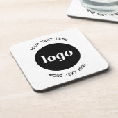 Einfache Logos für Textverarbeitung Getränkeuntersetzer (Linke Seite)