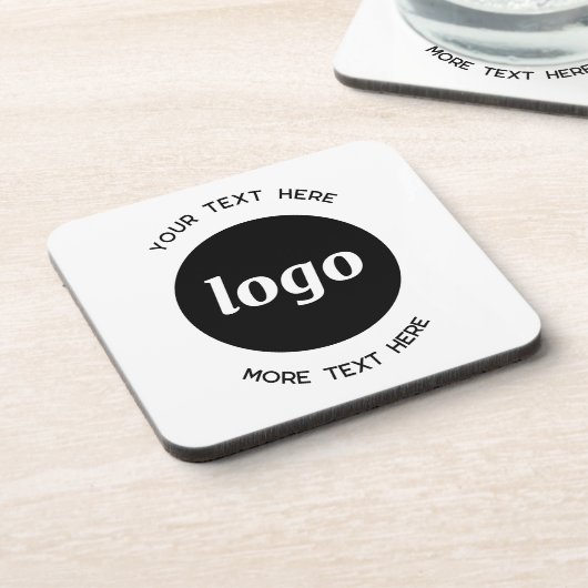 Einfache Logos für Textverarbeitung Getränkeuntersetzer (Linke Seite)