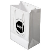 Einfache Logos für Textverarbeitung Mittlere Geschenktüte (Vorderseite Schrägansicht)