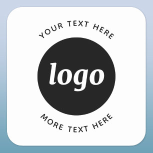 Einfache Logos für Textverarbeitung Quadratischer Aufkleber