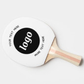 Einfache Logos für Textverarbeitung Tischtennis Schläger (Seitenansicht)