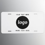 Einfache Logos für Textverarbeitung US Nummernschild<br><div class="desc">Fügen Sie Ihr eigenes Logo und Textauswahl zu diesem Design hinzu. Entfernen Sie den oberen oder unteren Text,  wenn Sie es vorziehen. Minimalistisch und beruflich.</div>