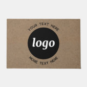 Einfache Logos für Textverarbeitung - Willkommen Fußmatte (Vorderseite)